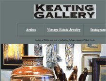 Tablet Screenshot of keatinggallery.com